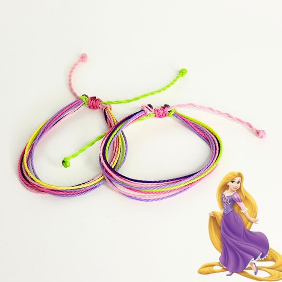 🩷2 for $10🩷 Rapunzel Tangled Inspired Pura Vida Style String Bracelet Set - Picture 1 of 3